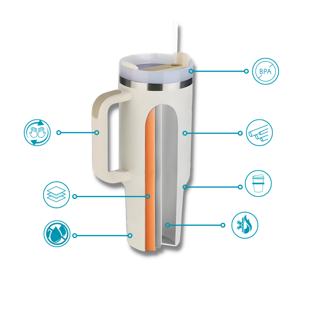 Tumbler Cup Car Large Capacity With Handle