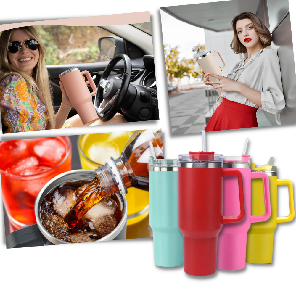Tumbler Cup Car Large Capacity With Handle