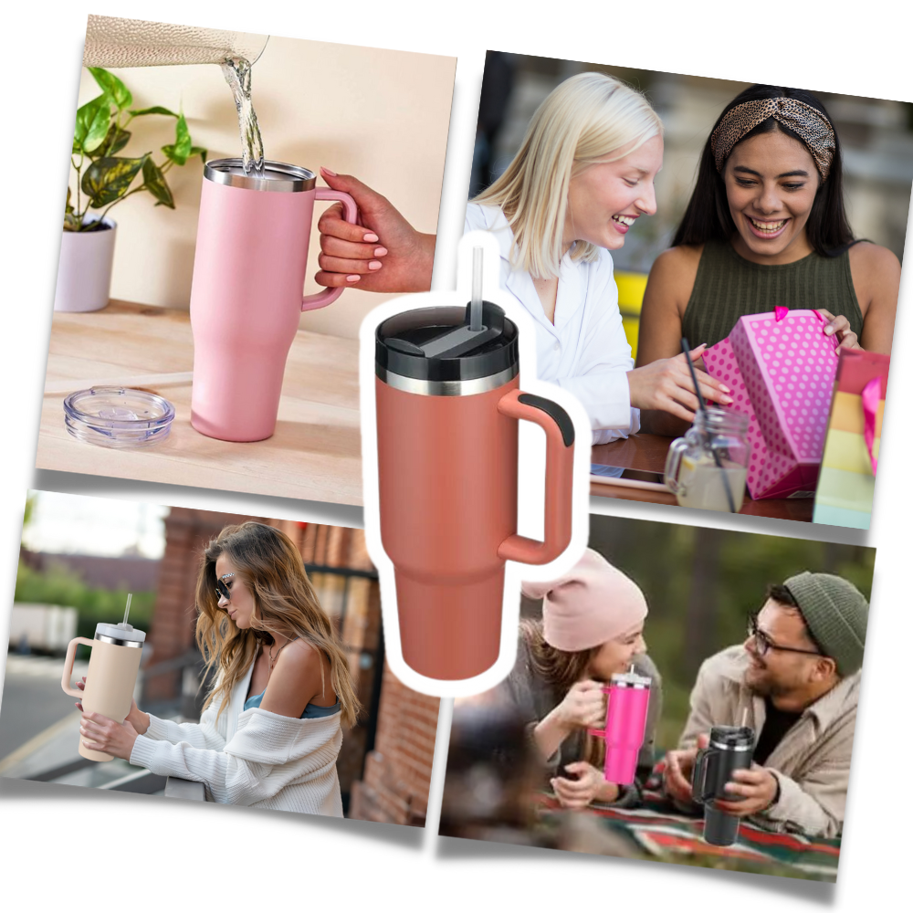 Tumbler Cup Car Large Capacity With Handle