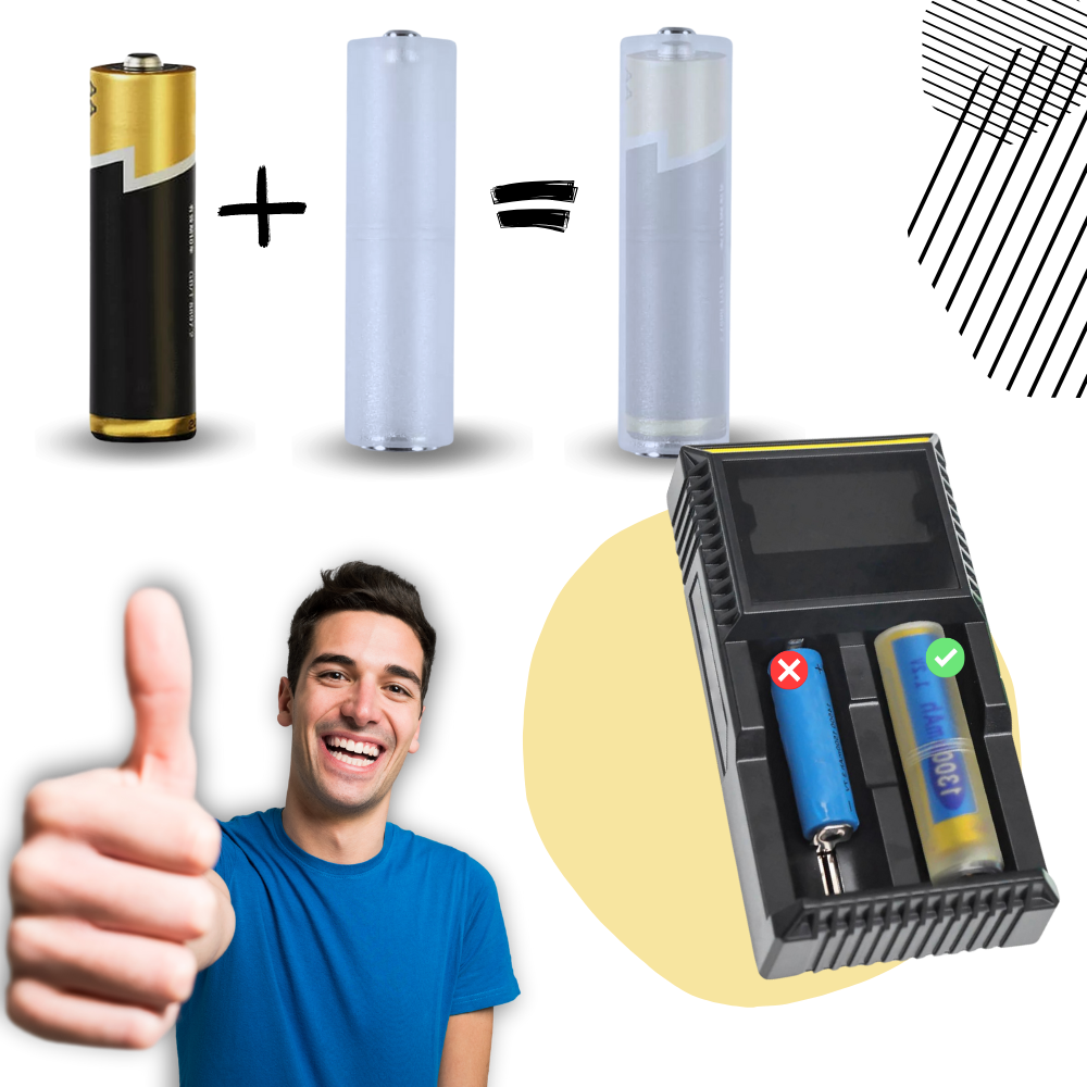 Universal AAA to AA Battery Converter