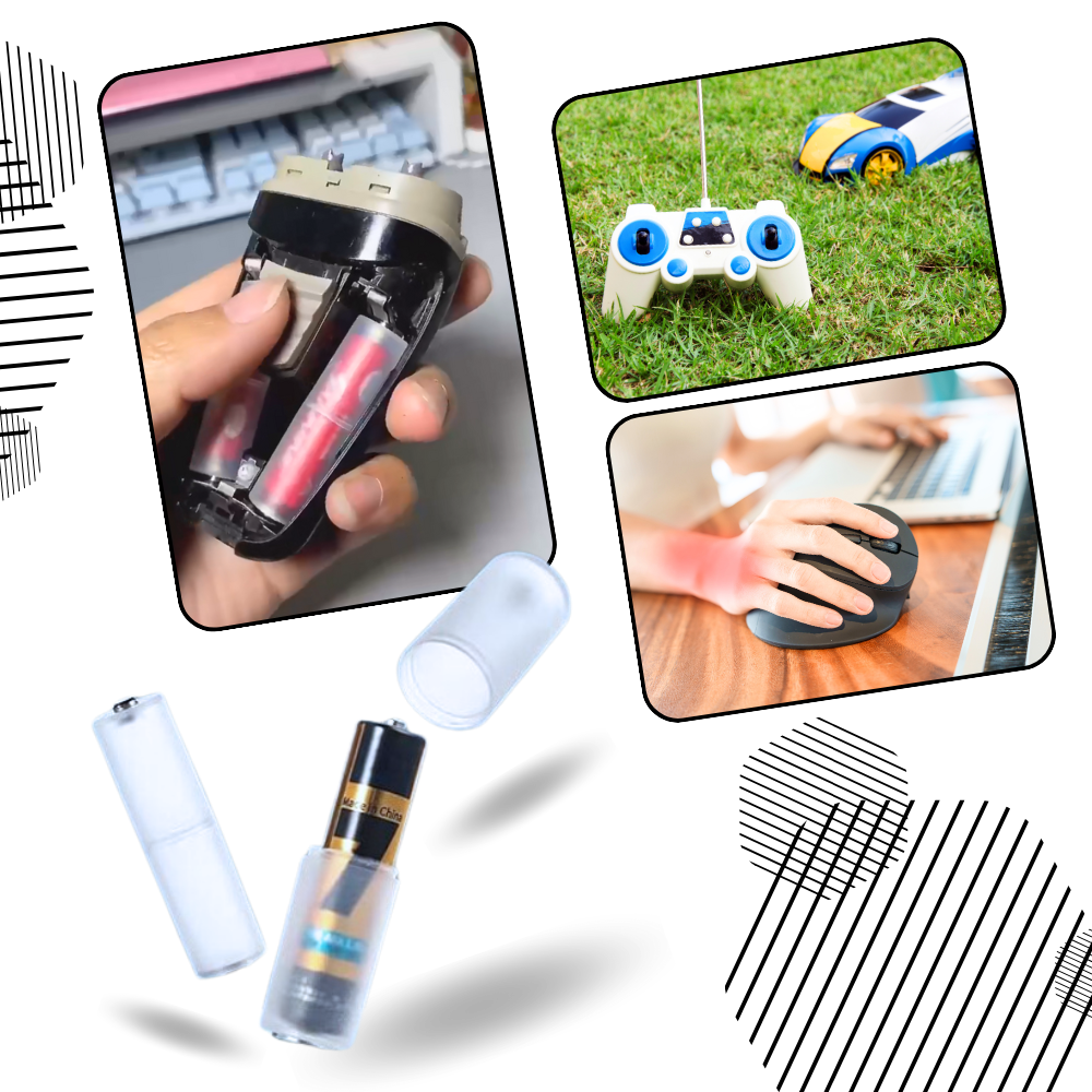 Universal AAA to AA Battery Converter