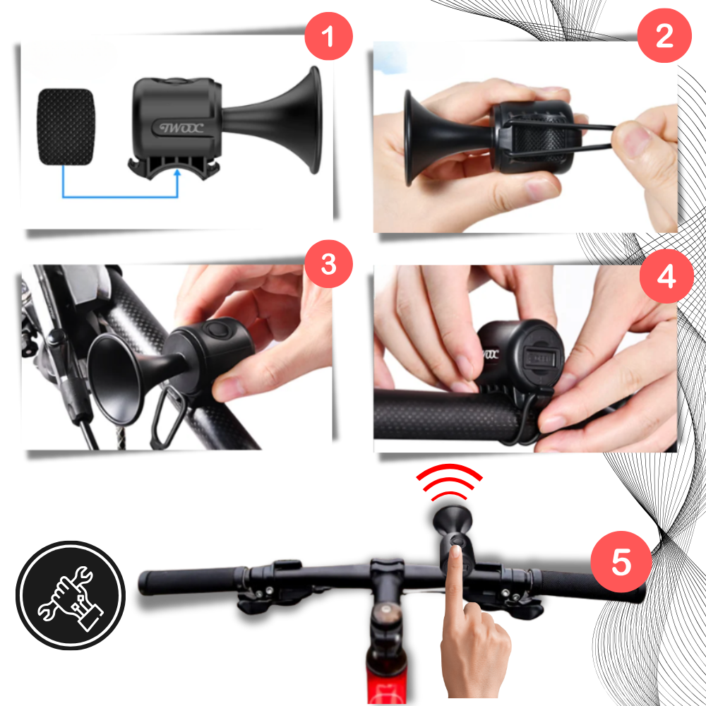 Waterproof Loud Electric Bike Horn