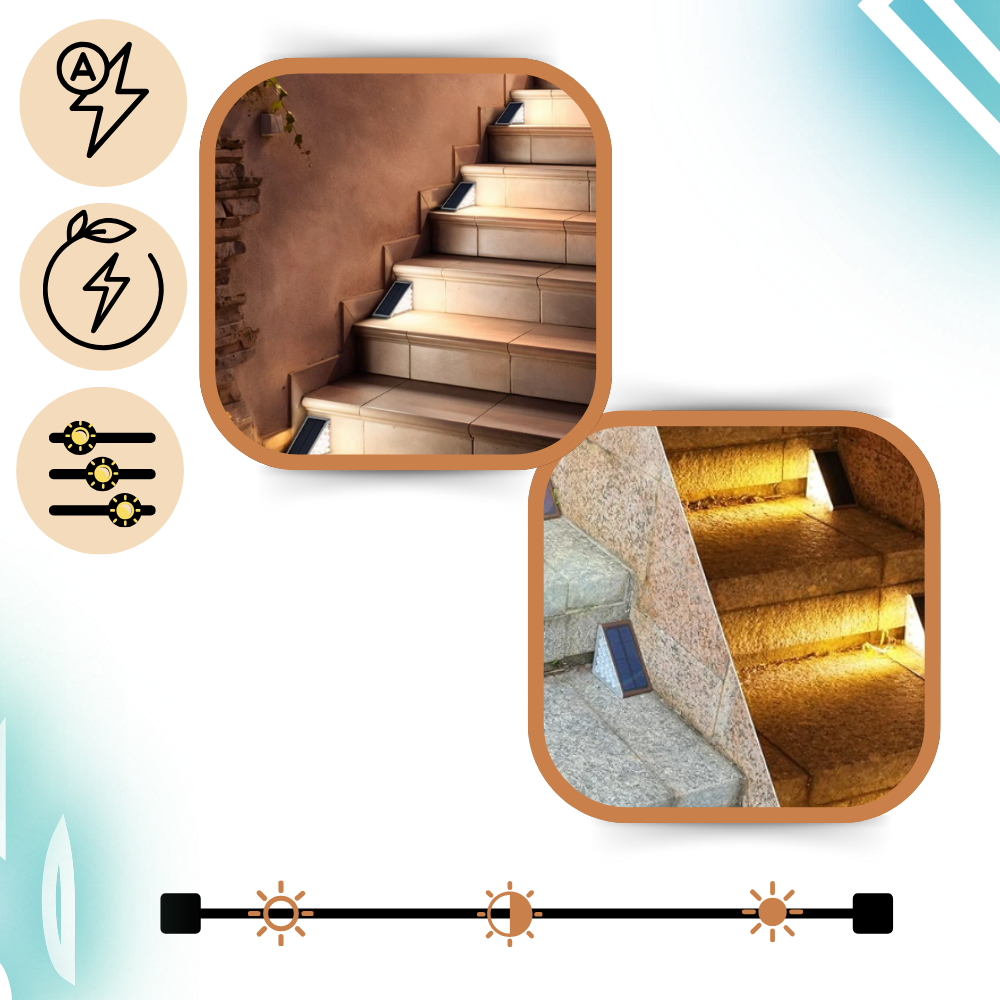 Waterproof Solar Step Lights