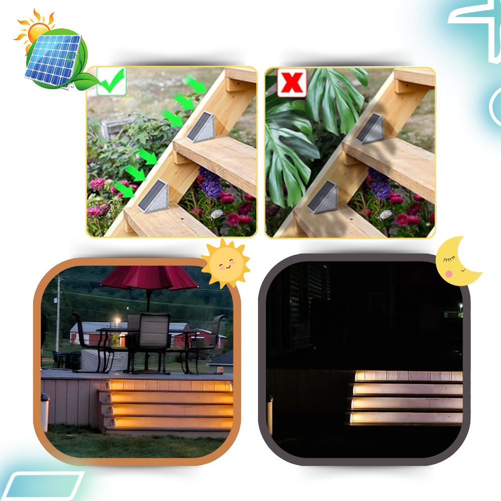 Waterproof Solar Step Lights