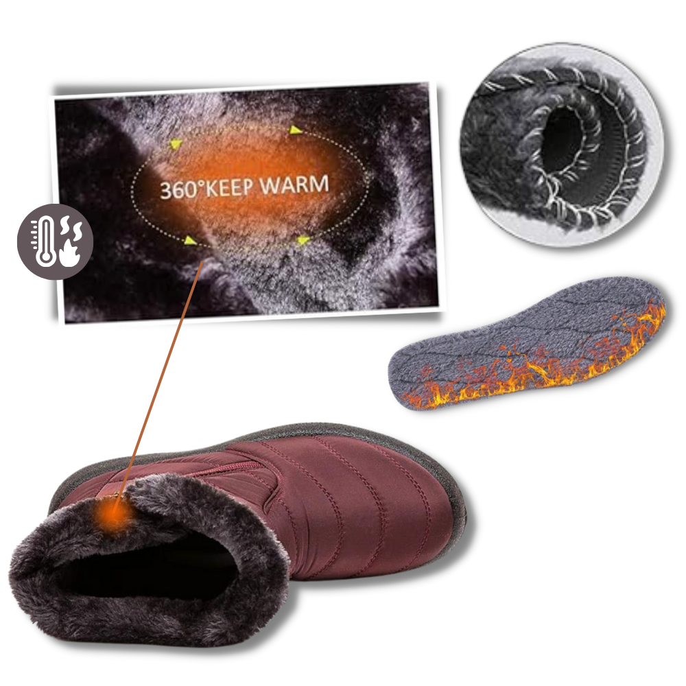 Women's Warm Waterproof Snow Boots