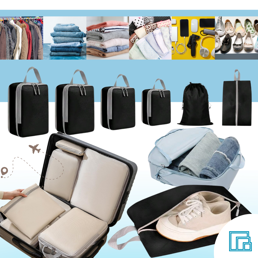 Zip Compress Luggage Organizer